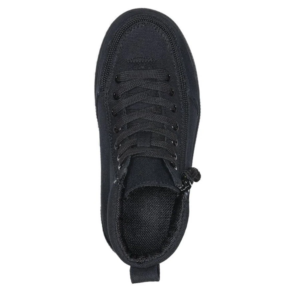 Billy Footwear (Kids) DR II Fit - High Top Black to the Floor Canvas Shoes - Image 3