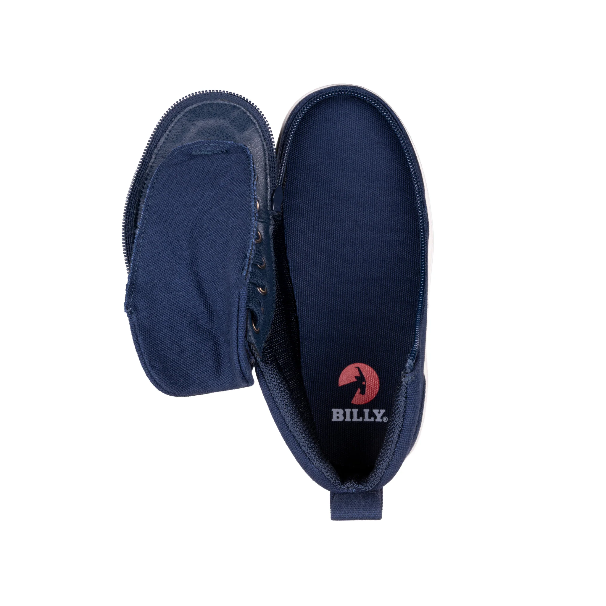 Billy Footwear (Kids) DR II Fit - High Top Navy Canvas Shoes - Image 3