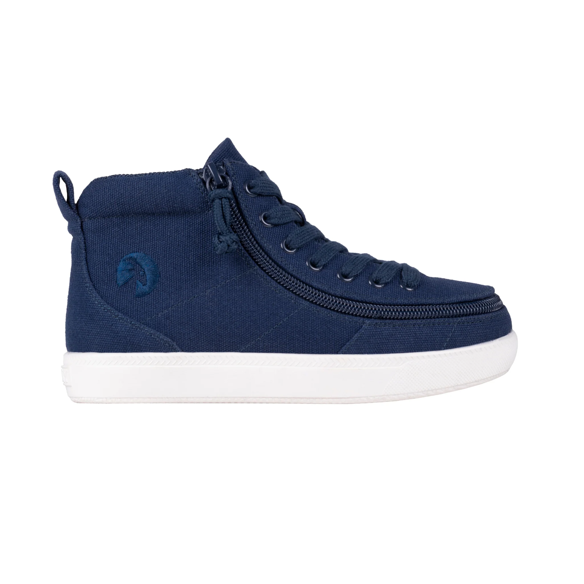 Billy Footwear (Kids) DR II Fit - High Top Navy Canvas Shoes - Image 4