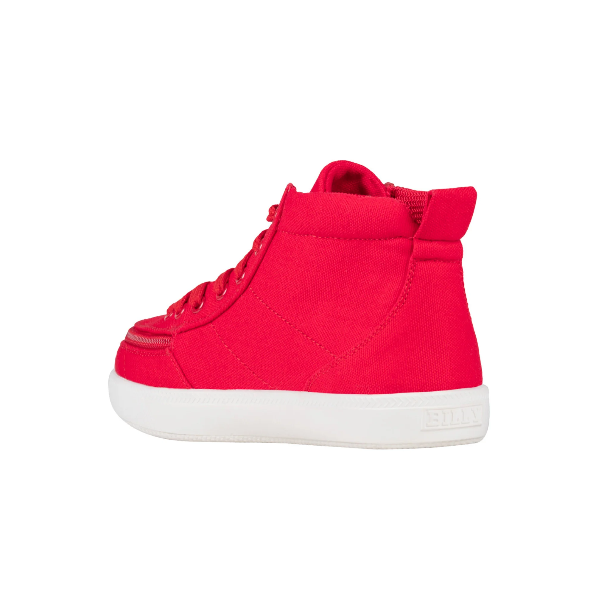 Billy Footwear (Kids) DR II Fit - High Top Red Canvas Shoes - Image 3