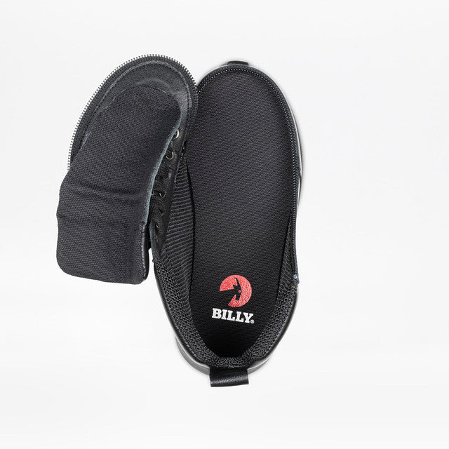 Billy Footwear (Kids) - High Top Black Goat Leather Shoes - Image 4