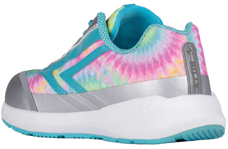 Billy Footwear (Kids) - Low Top Goat Rainbow Tie Dye Trainers - Image 4