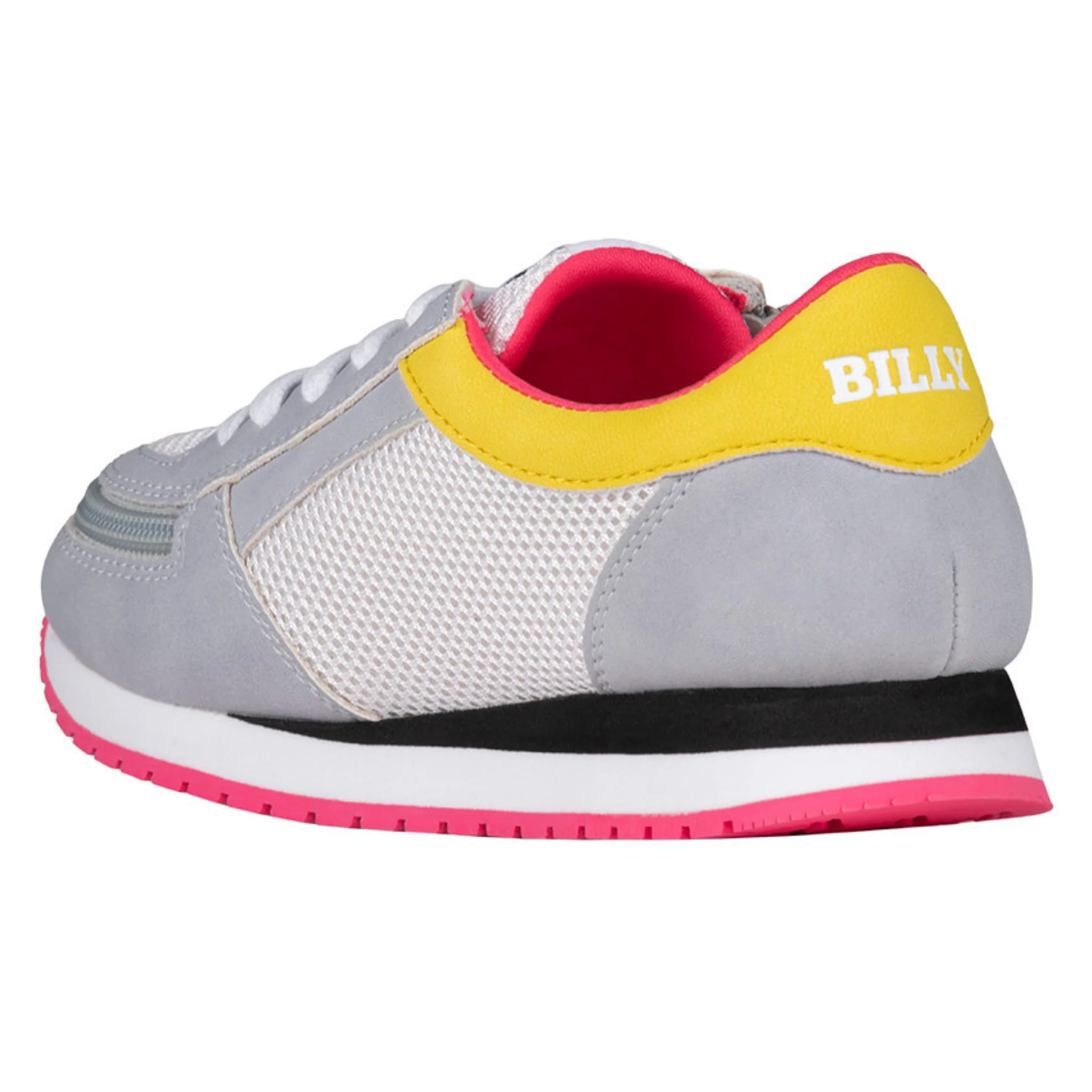 Billy Footwear (Kids) - Grey/ Pink Faux Suede Trainers - CLEARANCE - Image 5