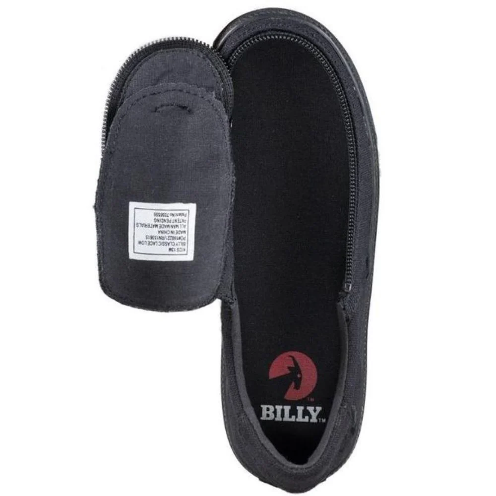 Billy Footwear (Kids)  - Low Top Black Canvas shoes - CLEARANCE - Image 4