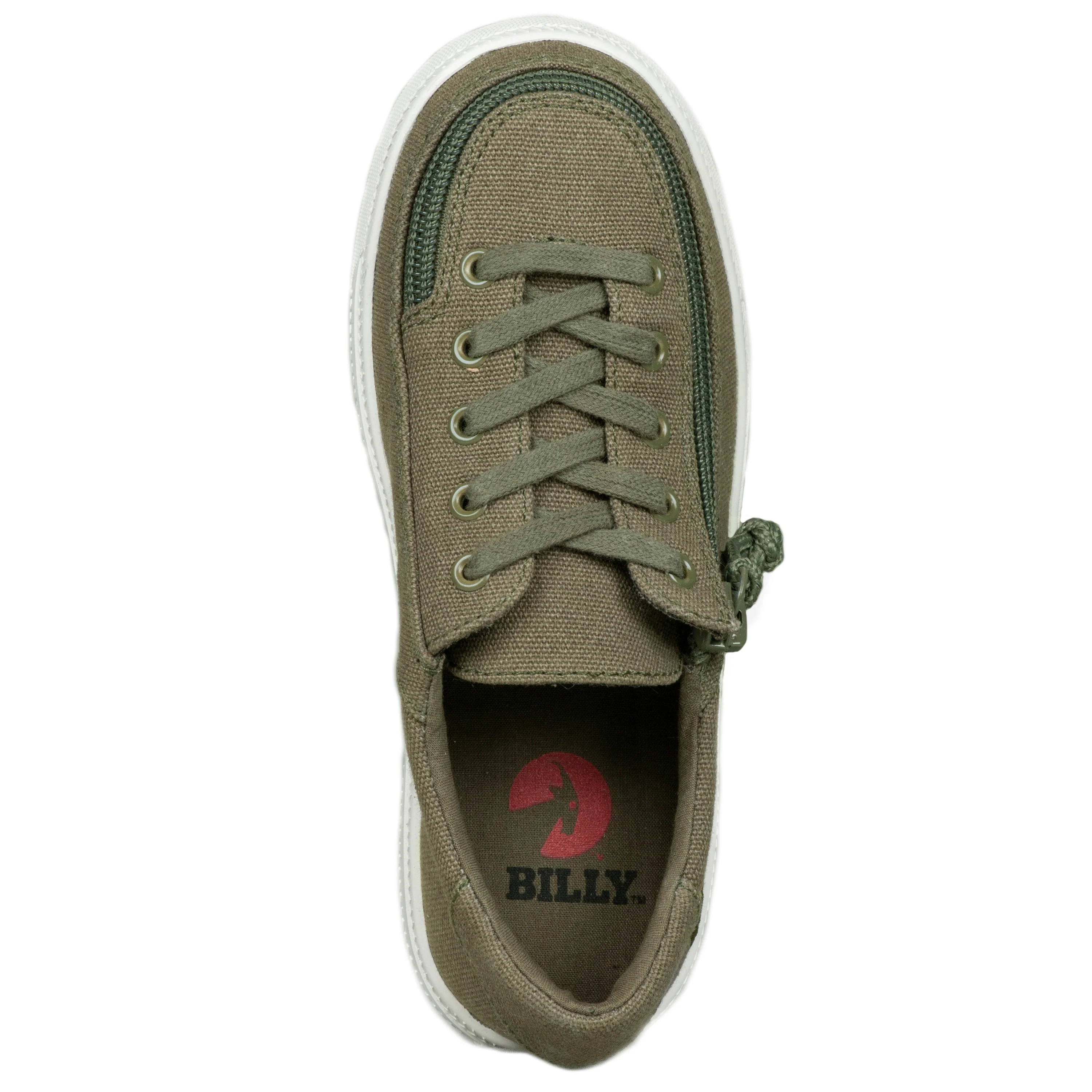 Billy Footwear (Kids) - Low Top Khaki Canvas shoes - CLEARANCE - Image 5