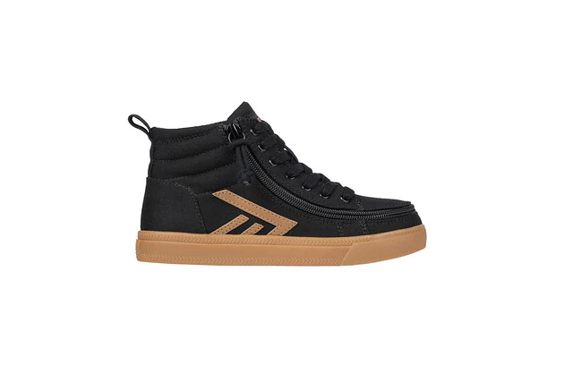Billy Footwear (Kids)  -  High Top Black/Gum CS Canvas Shoes - Image 3