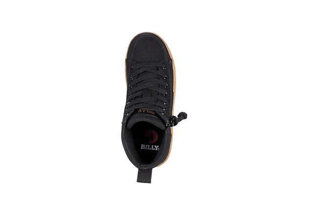Billy Footwear (Kids)  -  High Top Black/Gum CS Canvas Shoes - Image 4