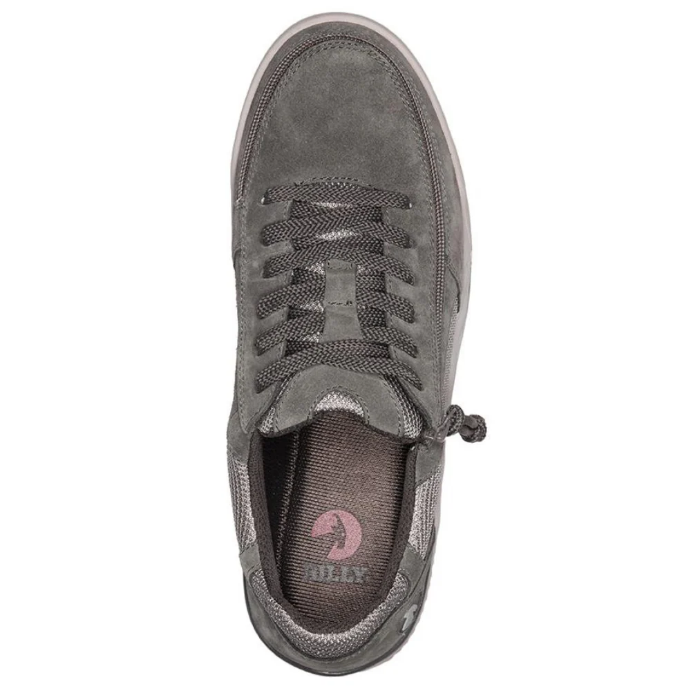Billy Footwear (Mens) - Charcoal & Grey Faux Suede Comfort Low - CLEARANCE - Image 3