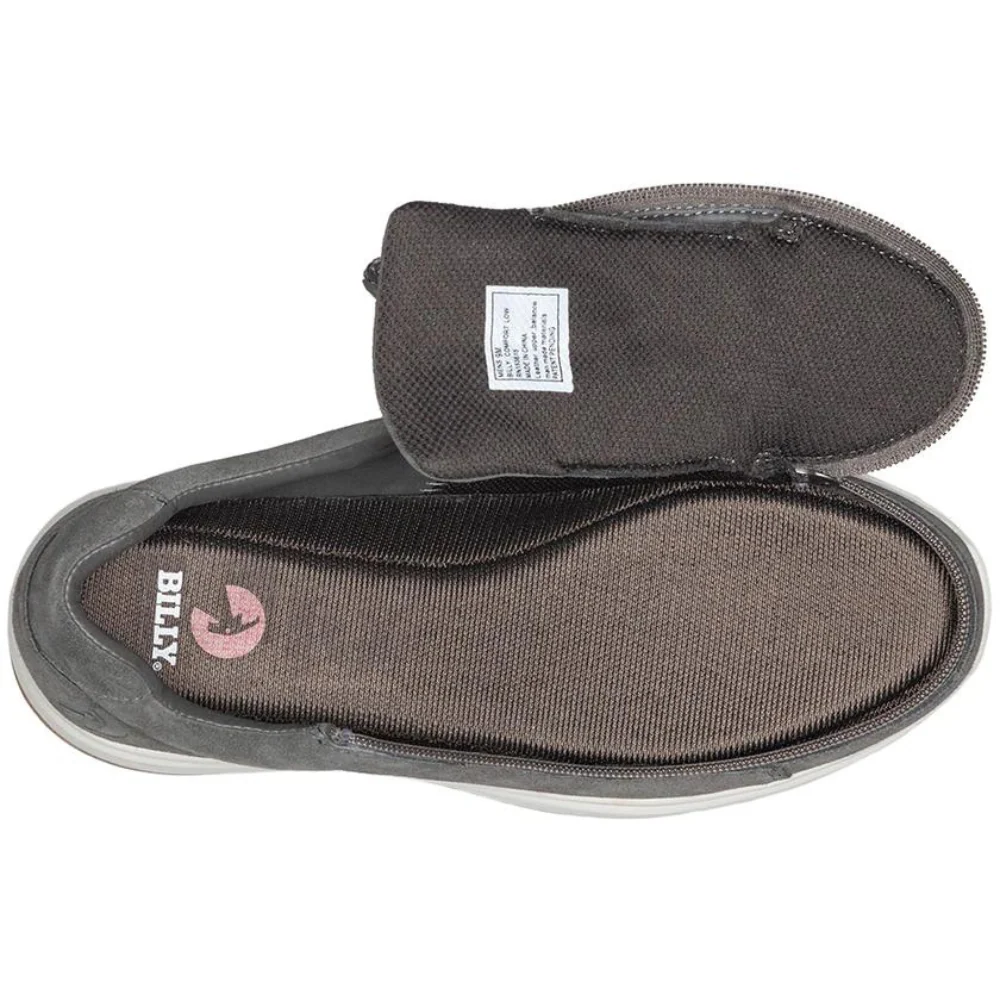 Billy Footwear (Mens) - Low Top Grey Suede Comfort Shoes - Image 4