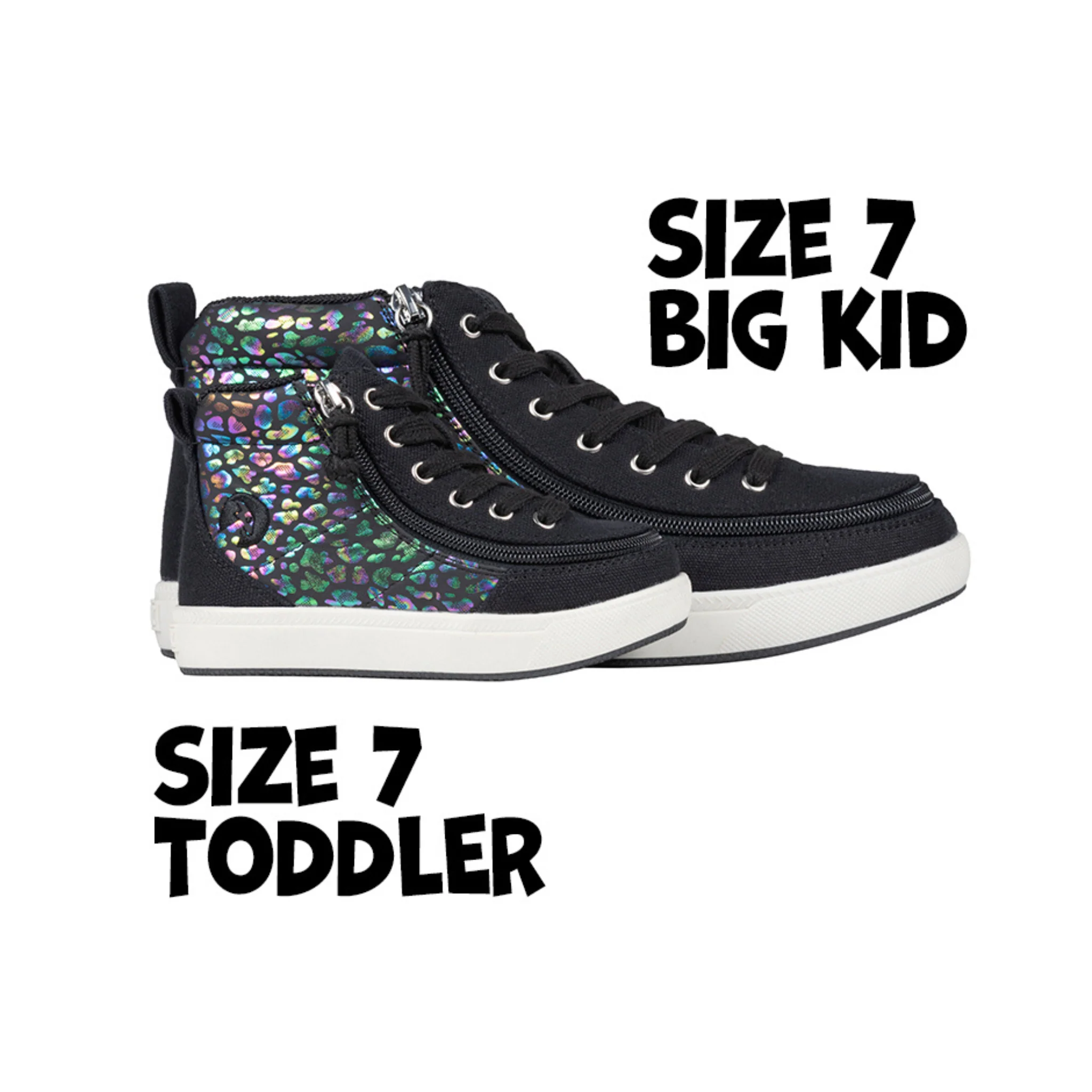 Billy Footwear (Toddlers) DR II Fit - High Top Black Leopard Canvas Shoes - CLEARANCE - Image 4