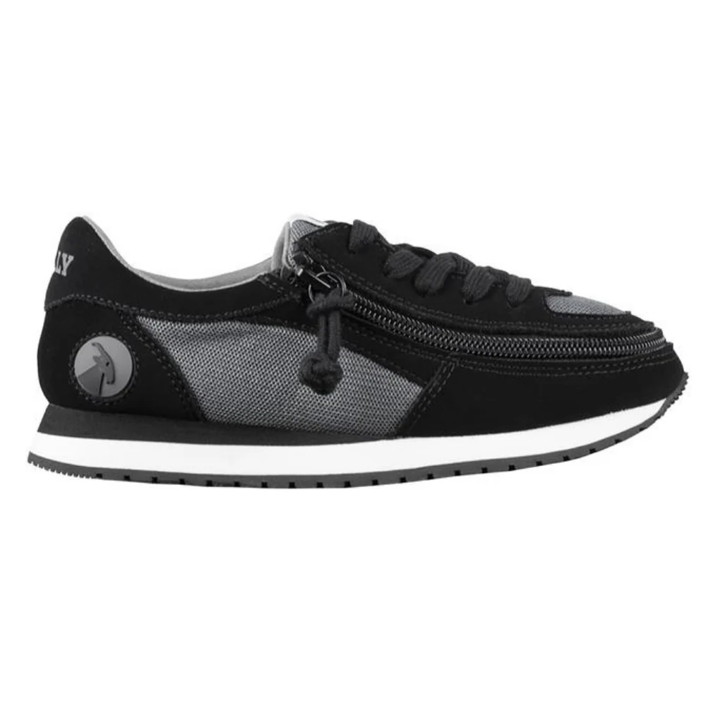 Billy Footwear (Toddlers) - Black / Charcoal Faux Suede Trainers - CLEARANCE - Image 2