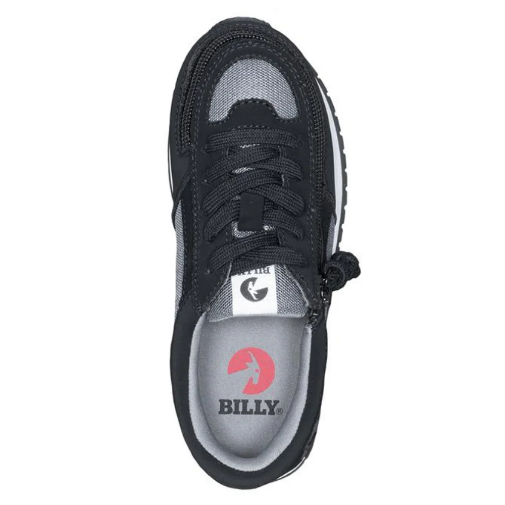 Billy Footwear (Toddlers) - Black / Charcoal Faux Suede Trainers - CLEARANCE - Image 3