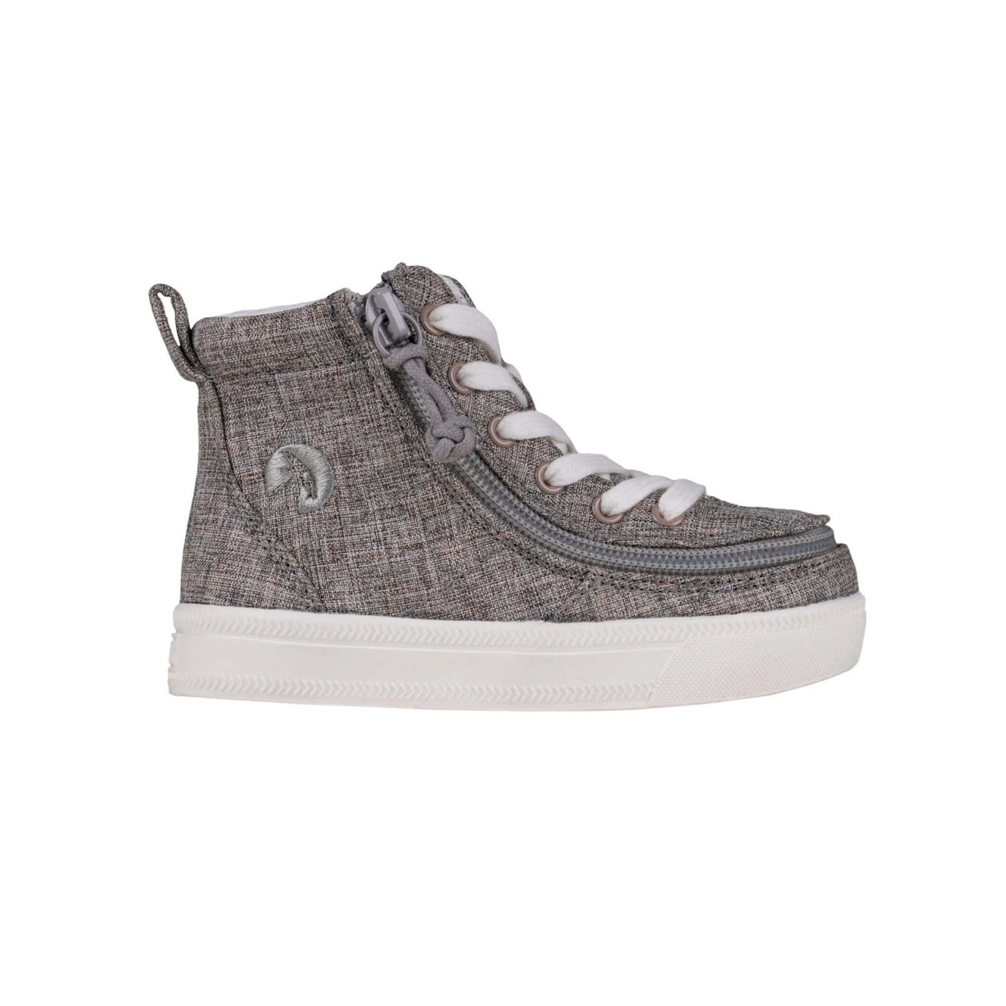 Billy Footwear (Toddlers) - High Top Linen Darker Grey Jersey Shoes - CLEARANCE - Image 2