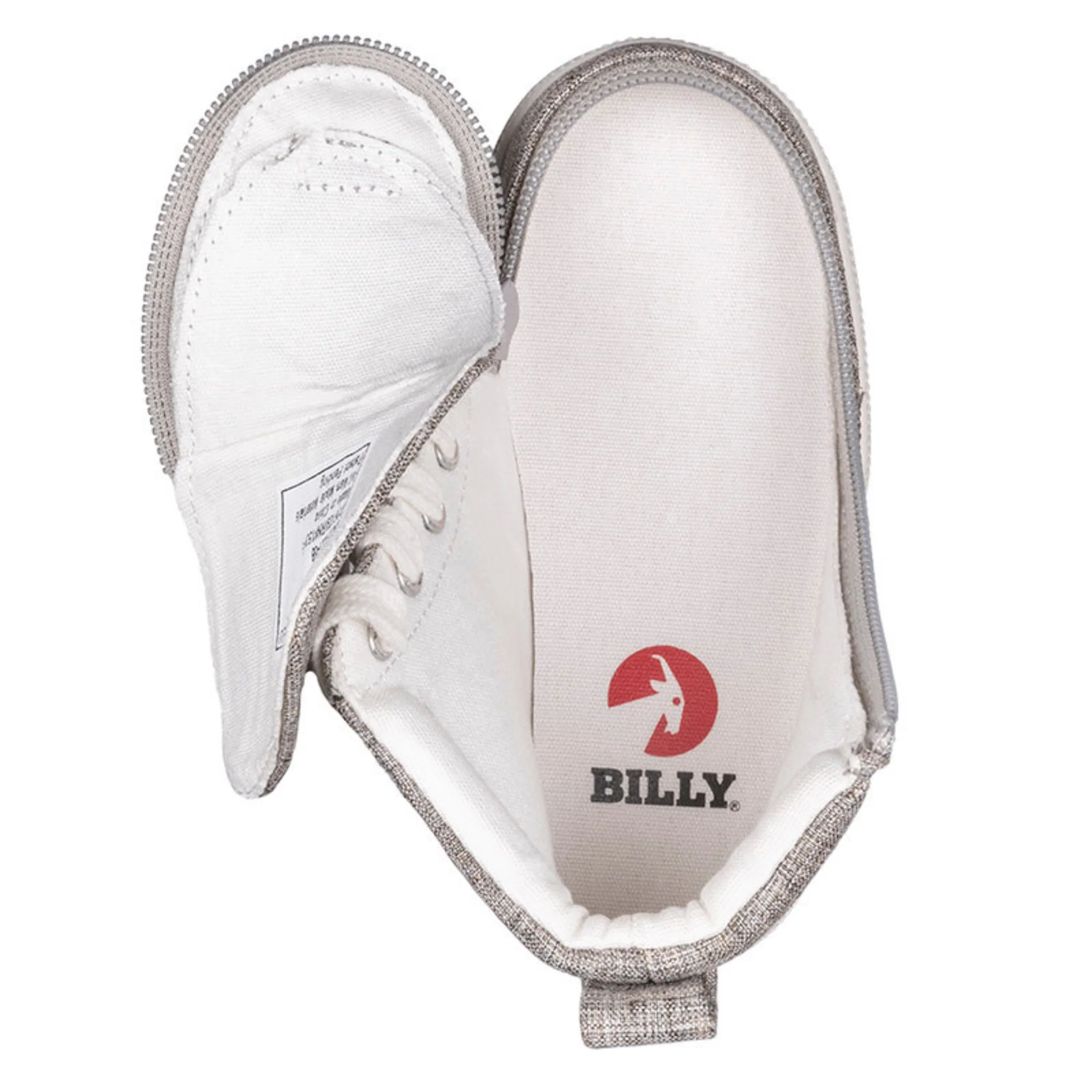 Billy Footwear (Toddlers) - High Top Linen Darker Grey Jersey Shoes - CLEARANCE - Image 3