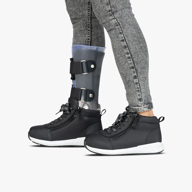Billy Footwear (Kids) - High Top Rugged Black Goat DZ Shoes - Image 5