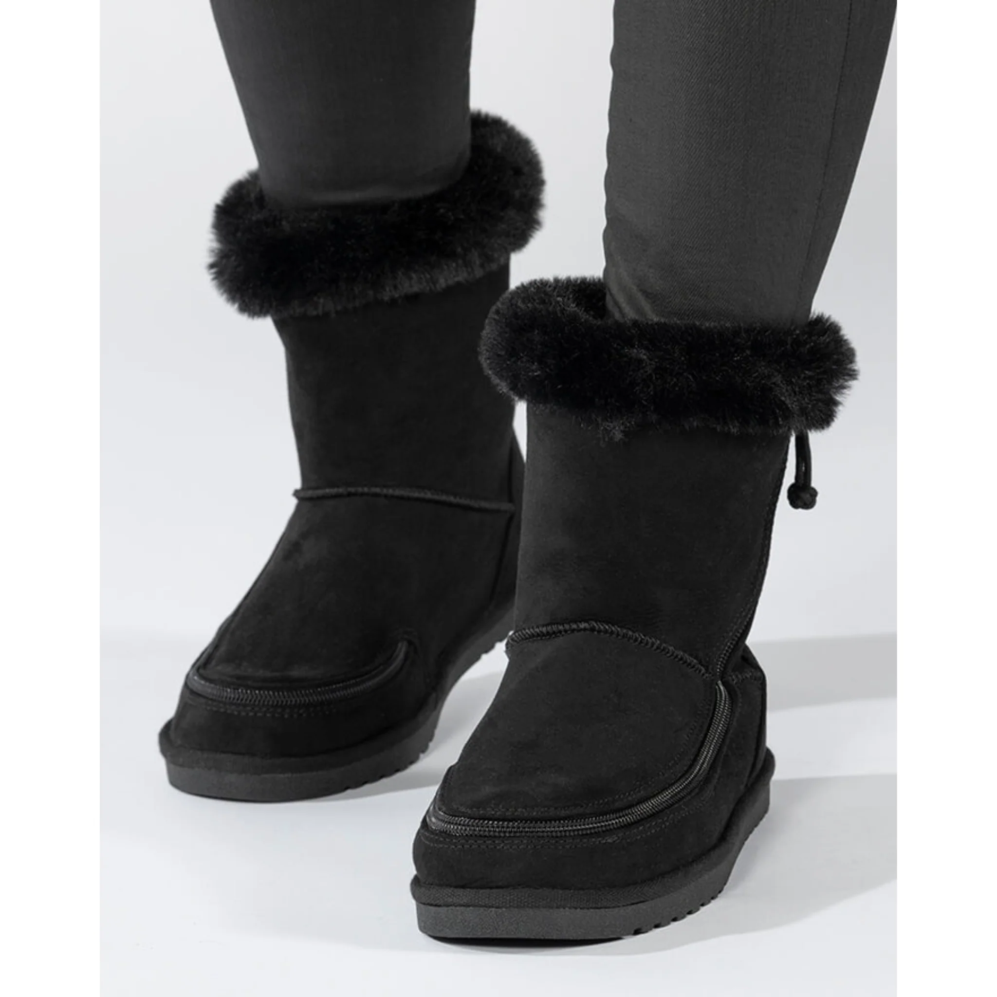 Billy Footwear (Toddlers) - Faux Suede Cosy Boots 2 - Image 9