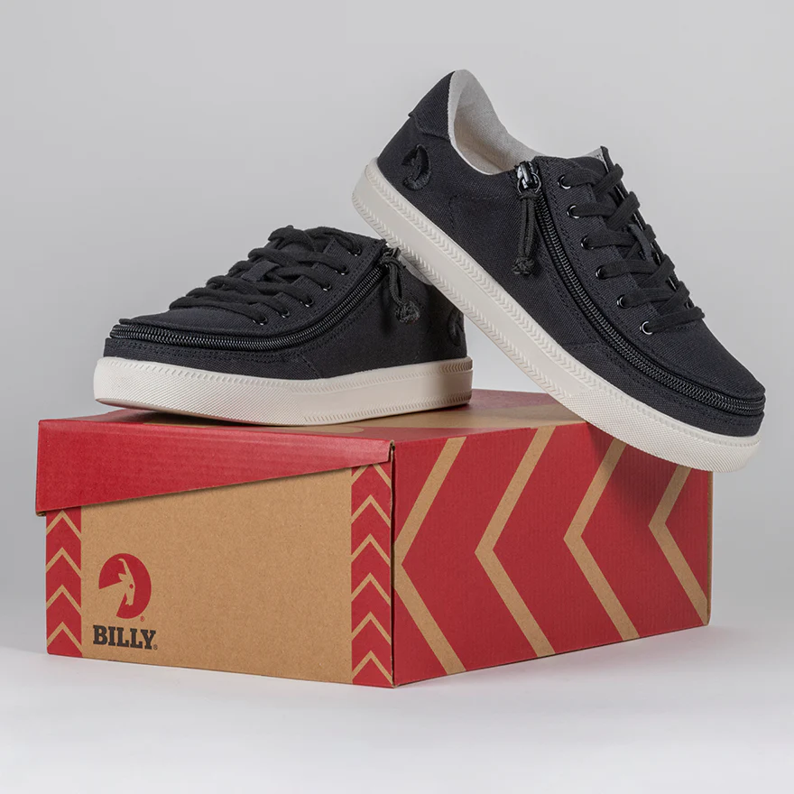 Billy Footwear (Womens) - Low Top Black Canvas Shoes - CLEARANCE - Image 6