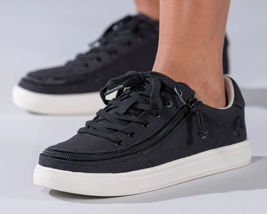 Billy Footwear (Womens) - Low Top Black Canvas Shoes - CLEARANCE - Image 7