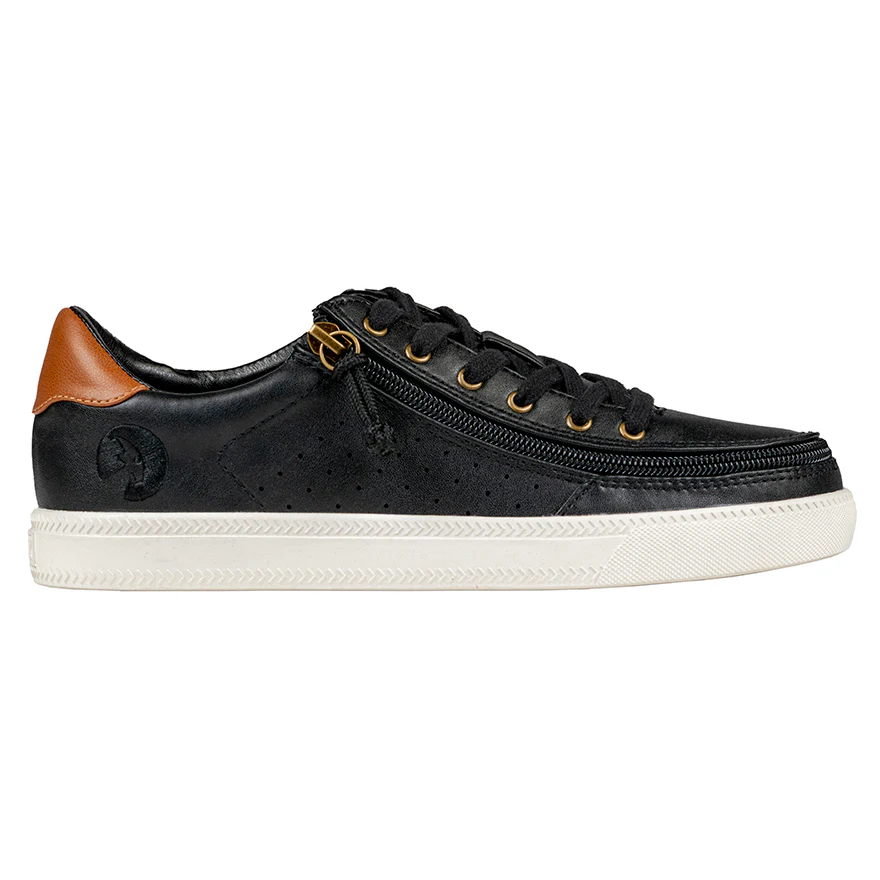 Billy Footwear (Womens) - Low Top Black Faux Leather Shoes - CLEARANCE - Image 2