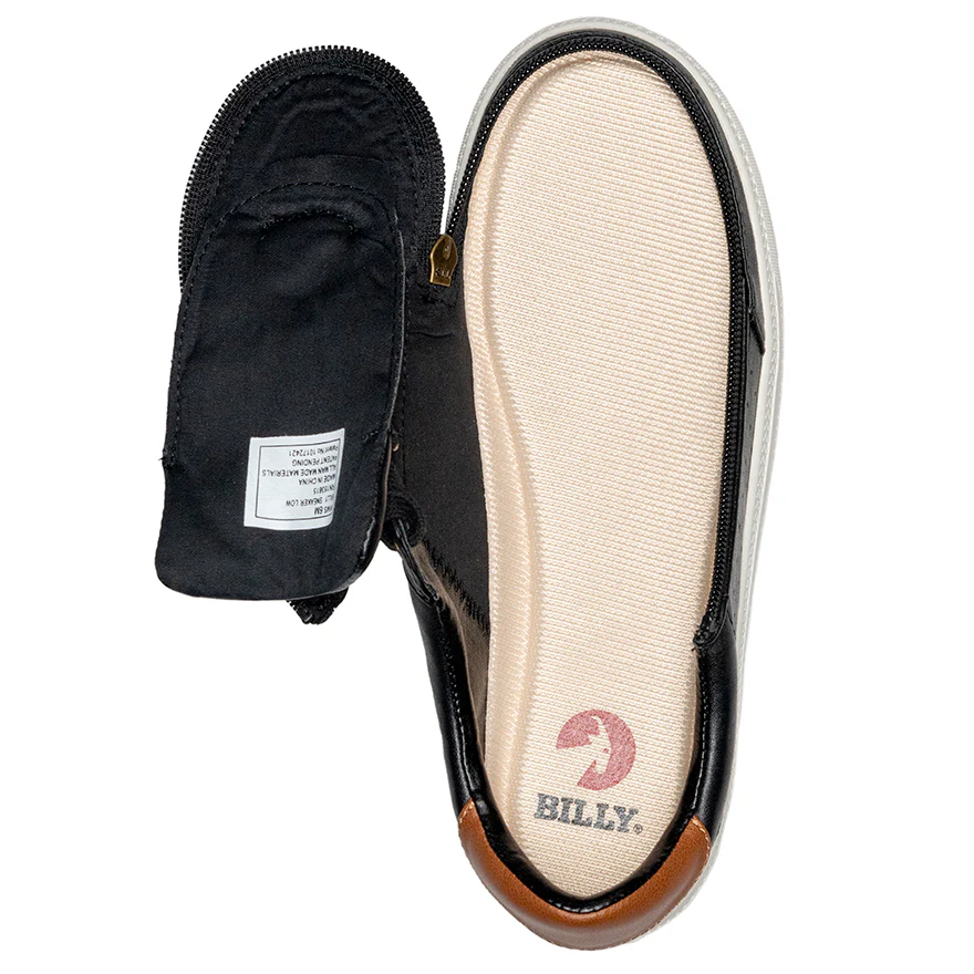 Billy Footwear (Womens) - Low Top Black Faux Leather Shoes - CLEARANCE - Image 4