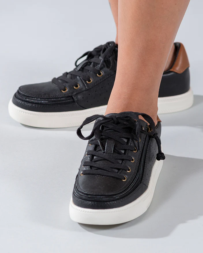 Billy Footwear (Womens) - Low Top Black Faux Leather Shoes - CLEARANCE - Image 8