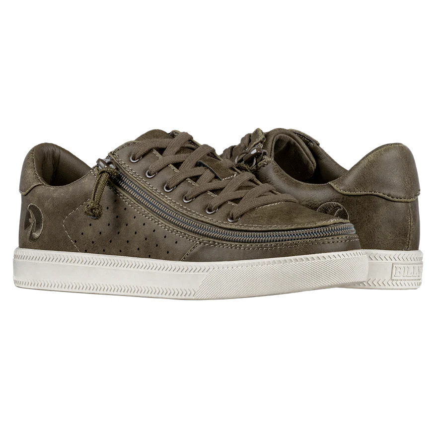 Billy Footwear (Womens) - Low Top Olive Faux Leather Shoes - CLEARANCE - Image 10