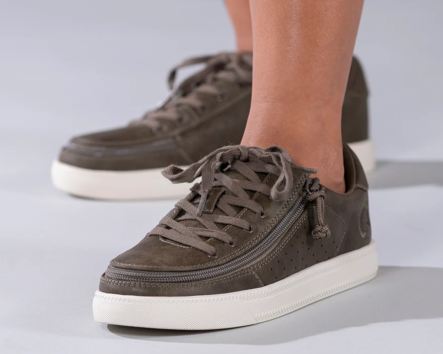 Billy Footwear (Womens) - Low Top Olive Faux Leather Shoes - CLEARANCE - Image 14