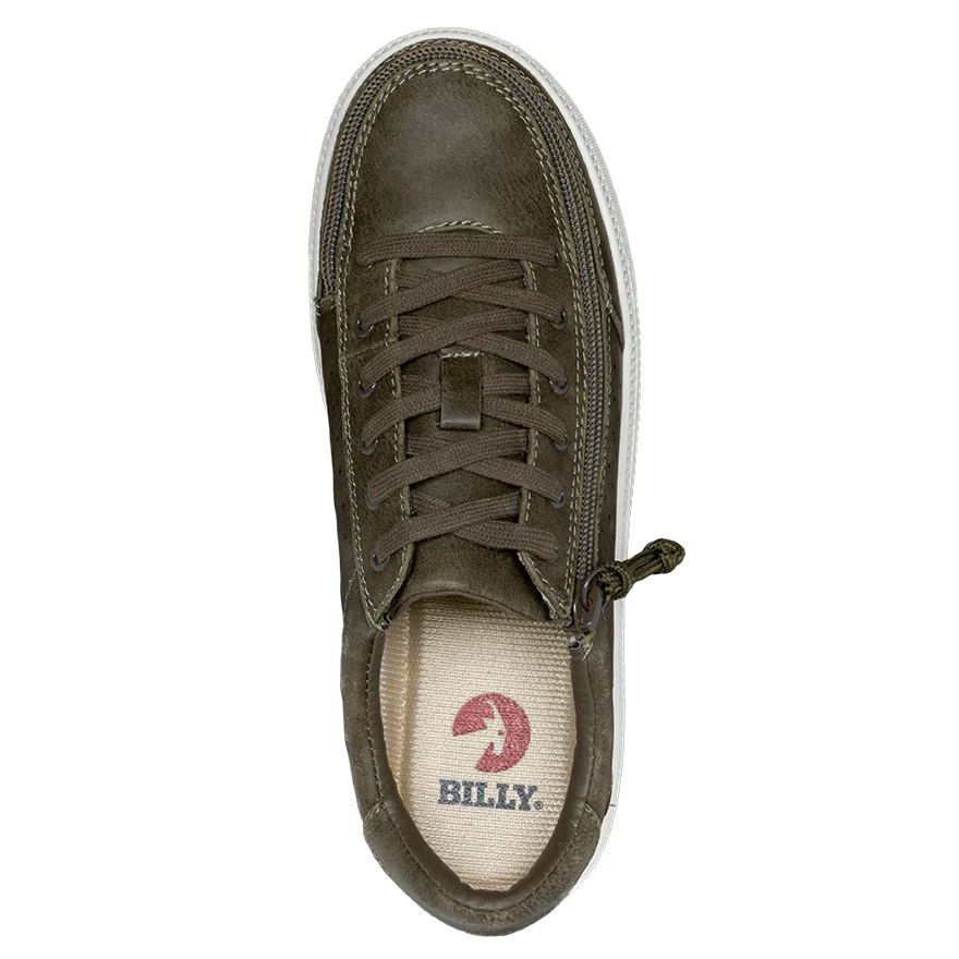 Billy Footwear (Womens) - Low Top Olive Faux Leather Shoes - CLEARANCE - Image 15