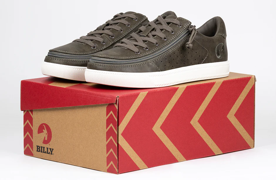Billy Footwear (Womens) - Low Top Olive Faux Leather Shoes - CLEARANCE - Image 2