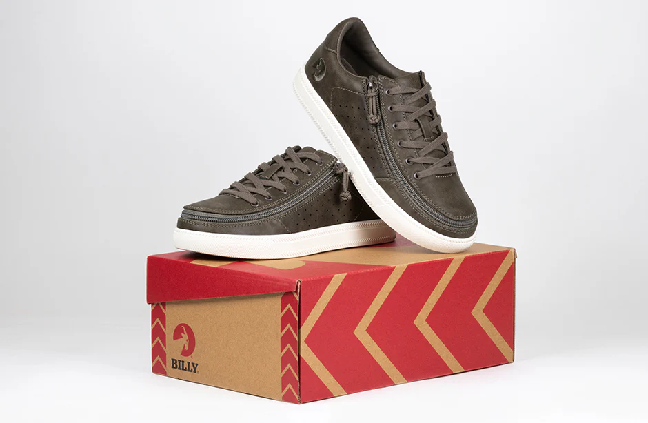 Billy Footwear (Womens) - Low Top Olive Faux Leather Shoes - CLEARANCE - Image 4