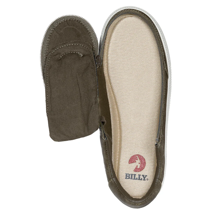 Billy Footwear (Womens) - Low Top Olive Faux Leather Shoes - CLEARANCE - Image 6