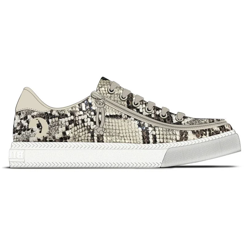 Billy Footwear (Womens) - Low Top Snake Print Faux Leather Shoes - CLEARANCE - Image 2