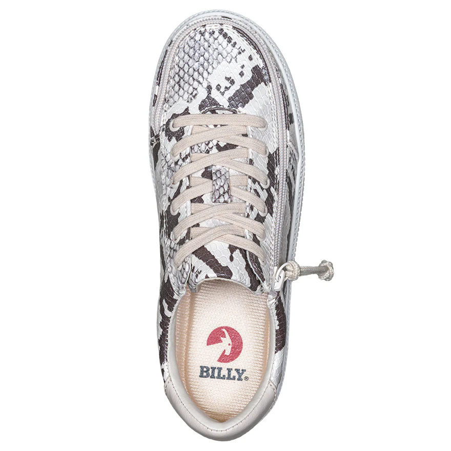 Billy Footwear (Womens) - Low Top Snake Print Faux Leather Shoes - CLEARANCE - Image 3
