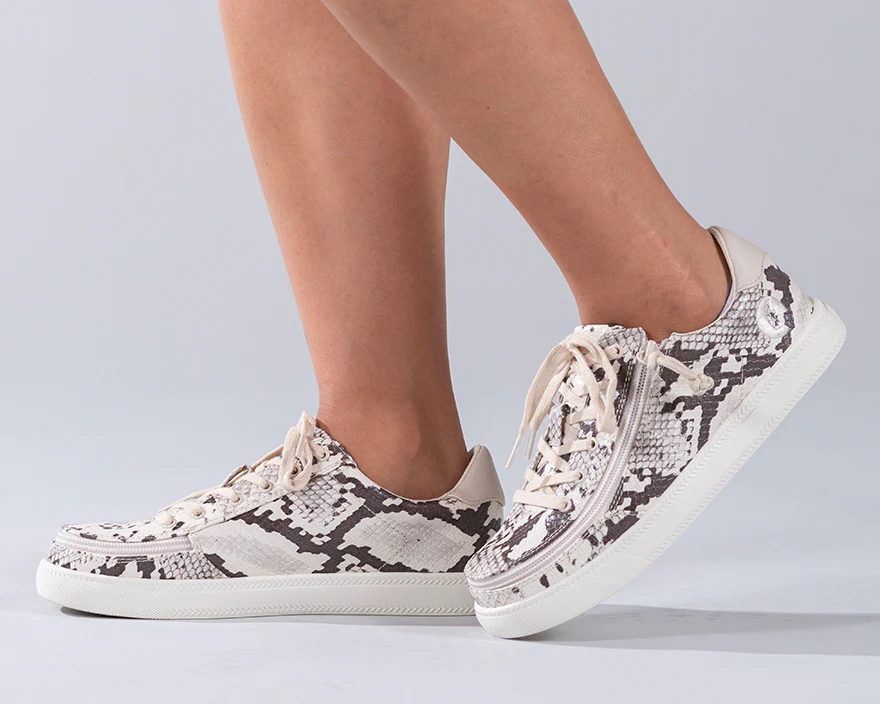 Billy Footwear (Womens) - Low Top Snake Print Faux Leather Shoes - CLEARANCE - Image 6