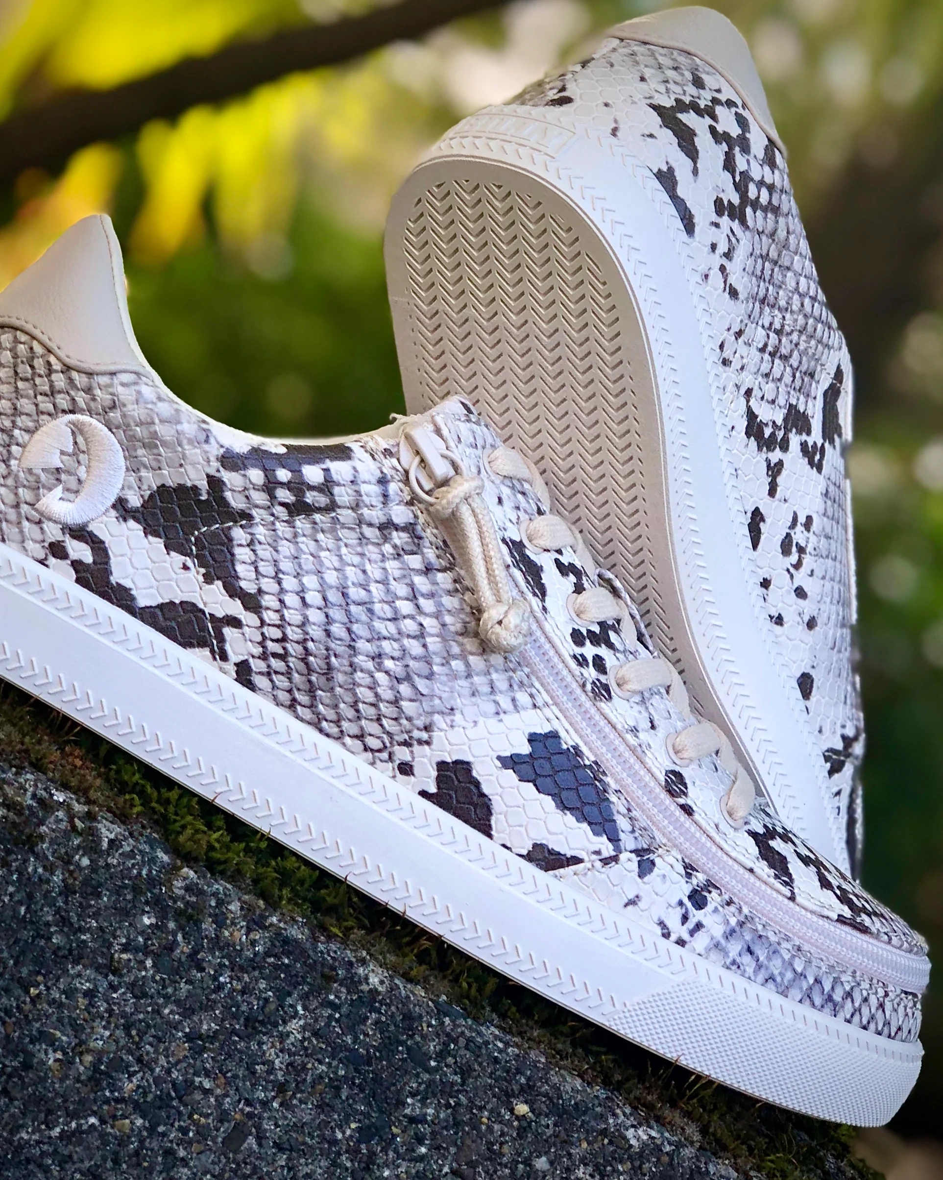 Billy Footwear (Womens) - Low Top Snake Print Faux Leather Shoes - CLEARANCE - Image 9