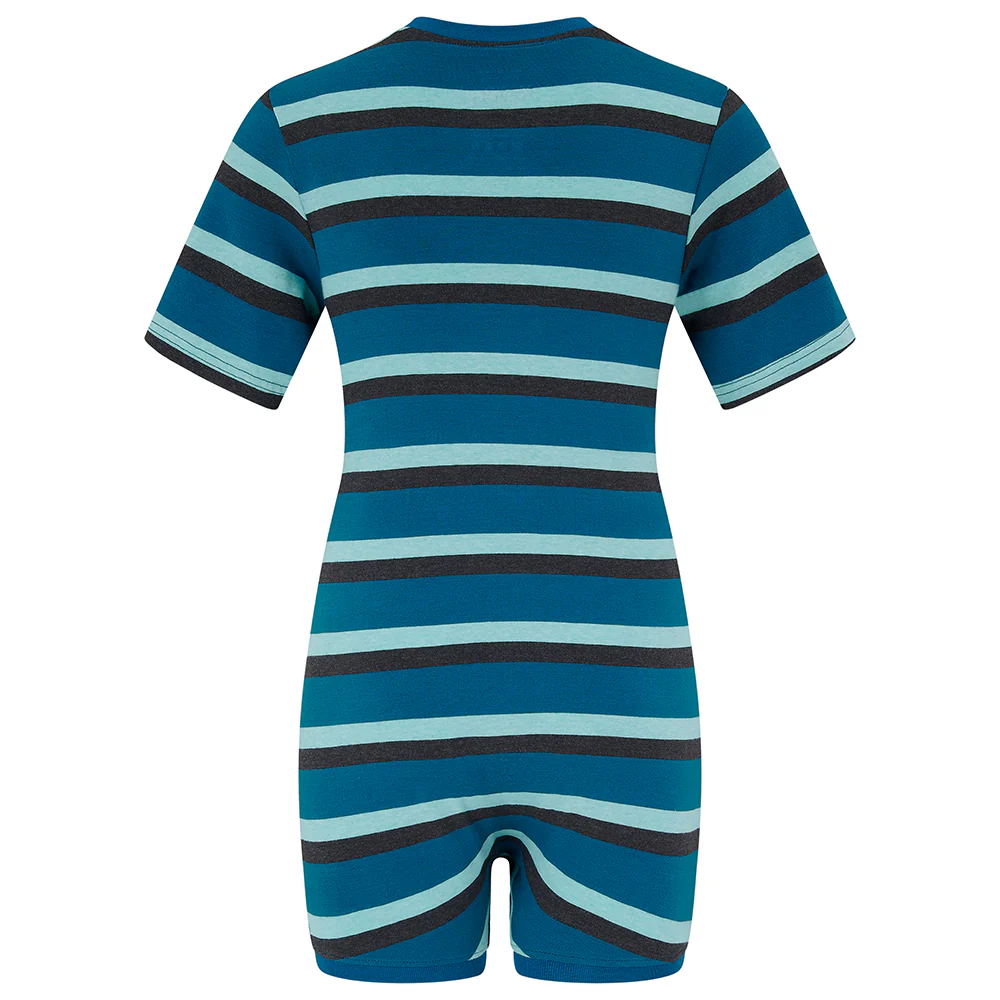 KayCey®P Lite Popper Vest (Kids) - Short Sleeve Stripes - Image 4