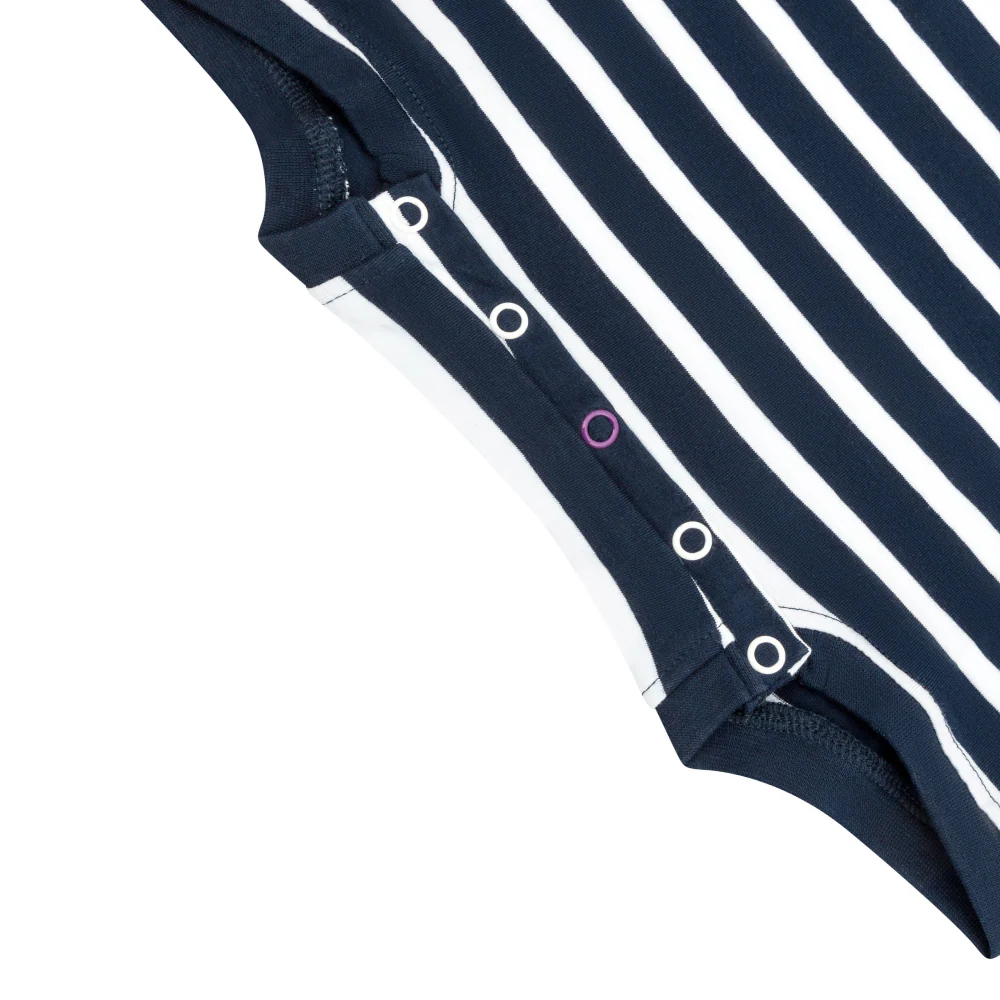 KayCey®P Popper Vest (Adults) - Short Sleeve Stripes - CLEARANCE - Image 3