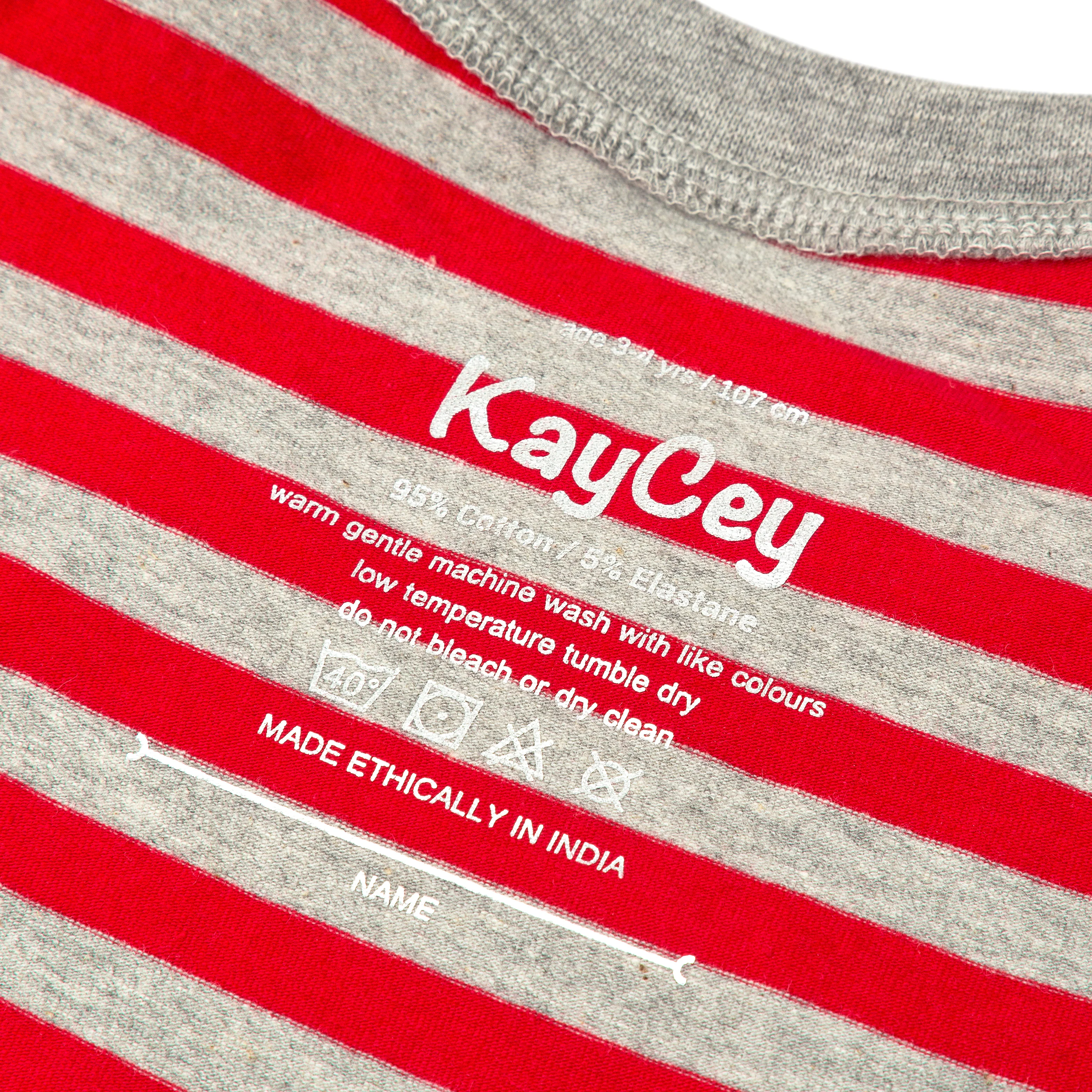 KayCey®P Popper Vest (Adults) - Short Sleeve Stripes - CLEARANCE - Image 8