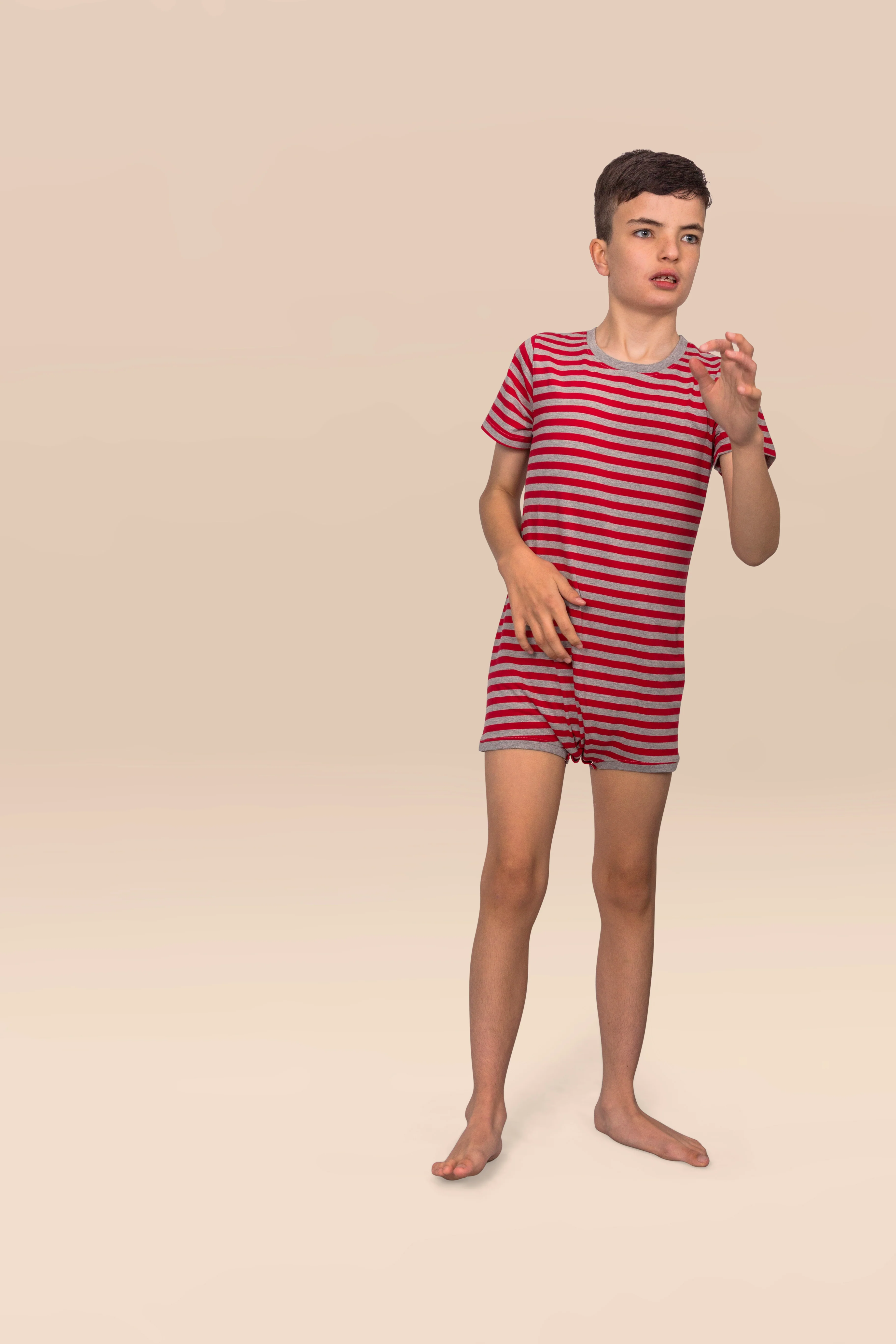 KayCey®P Popper Vest (Kids) - Short Sleeve Stripes - CLEARANCE - Image 14