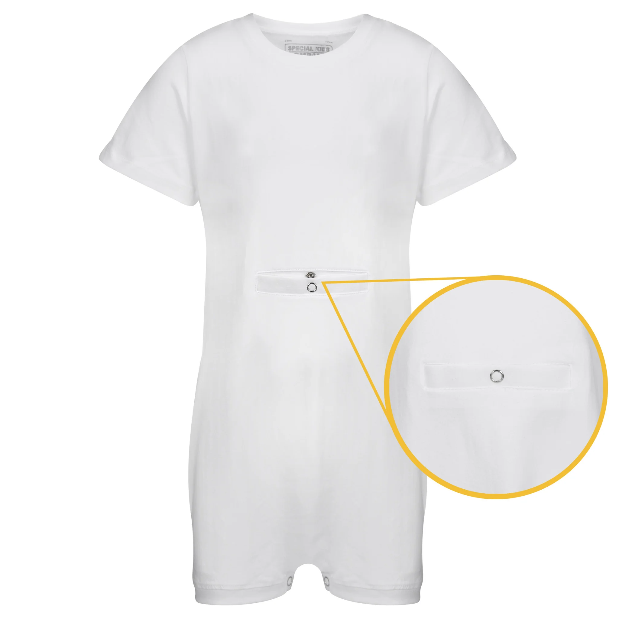 KayCey®P Popper Vest (Kids) - Short Sleeve with Tube Access - Image 7