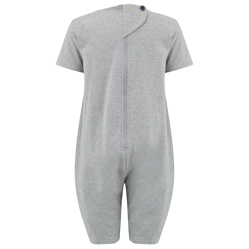 KayCey®Z Secret Zip Back Jumpsuits with Tube Access (Adults) - Short Sleeve / Knee Length - Image 5