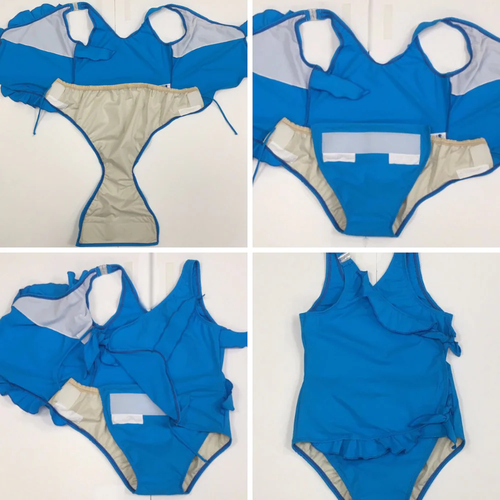 Kes-Vir - Girls Waterfall Swimsuit - CLEARANCE - Image 3