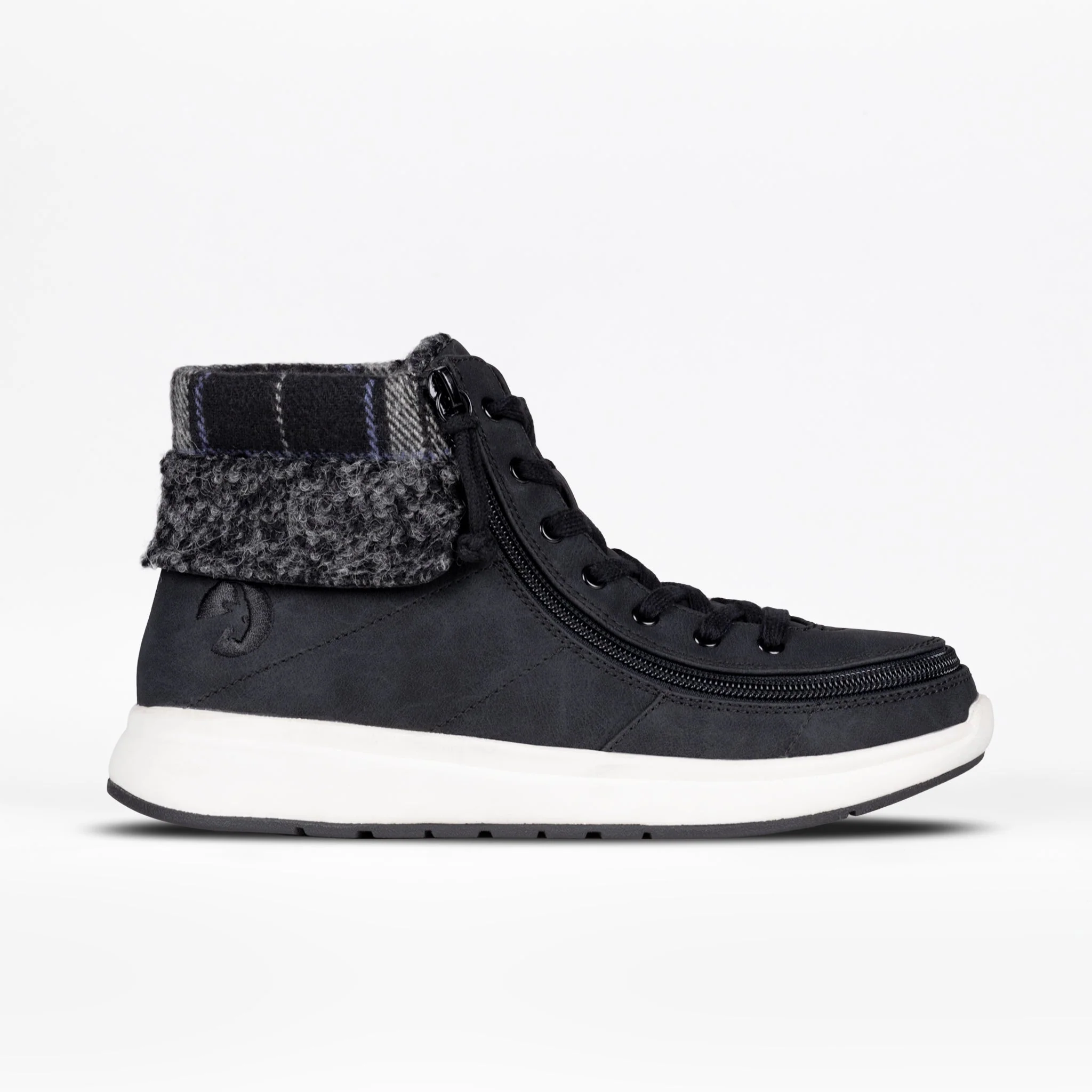 Billy Footwear (Womens) - High Top Black Comfort Cuff