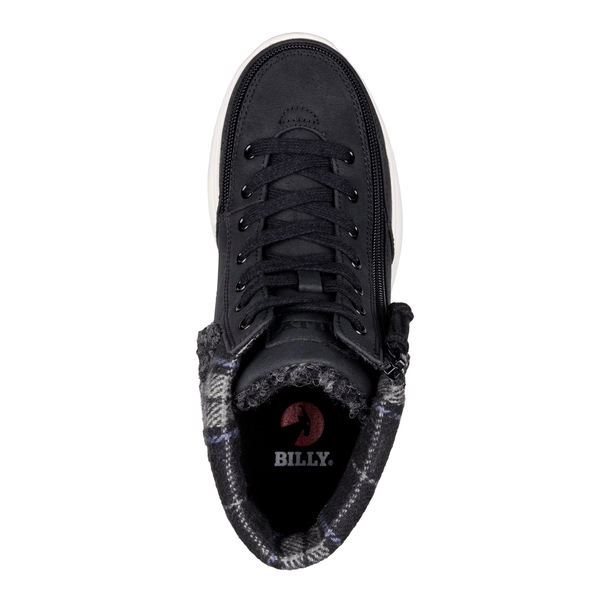 Billy Footwear (Womens) - High Top Black Comfort Cuff - Image 2