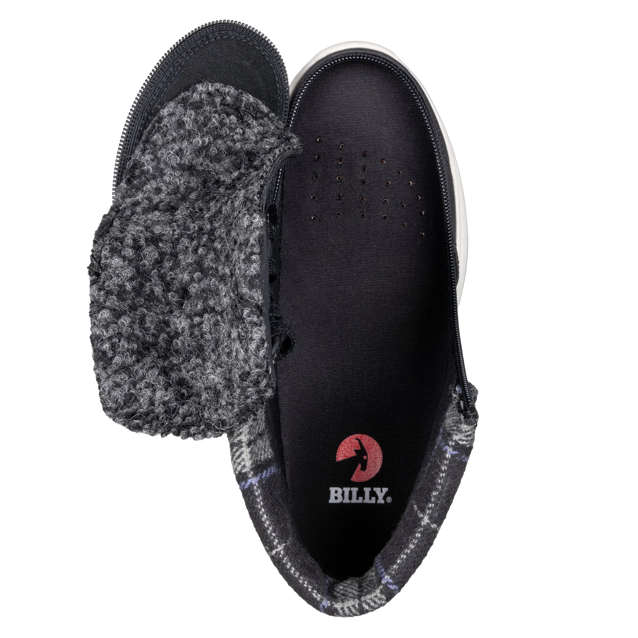 Billy Footwear (Womens) - High Top Black Comfort Cuff - Image 3